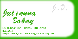 julianna dobay business card